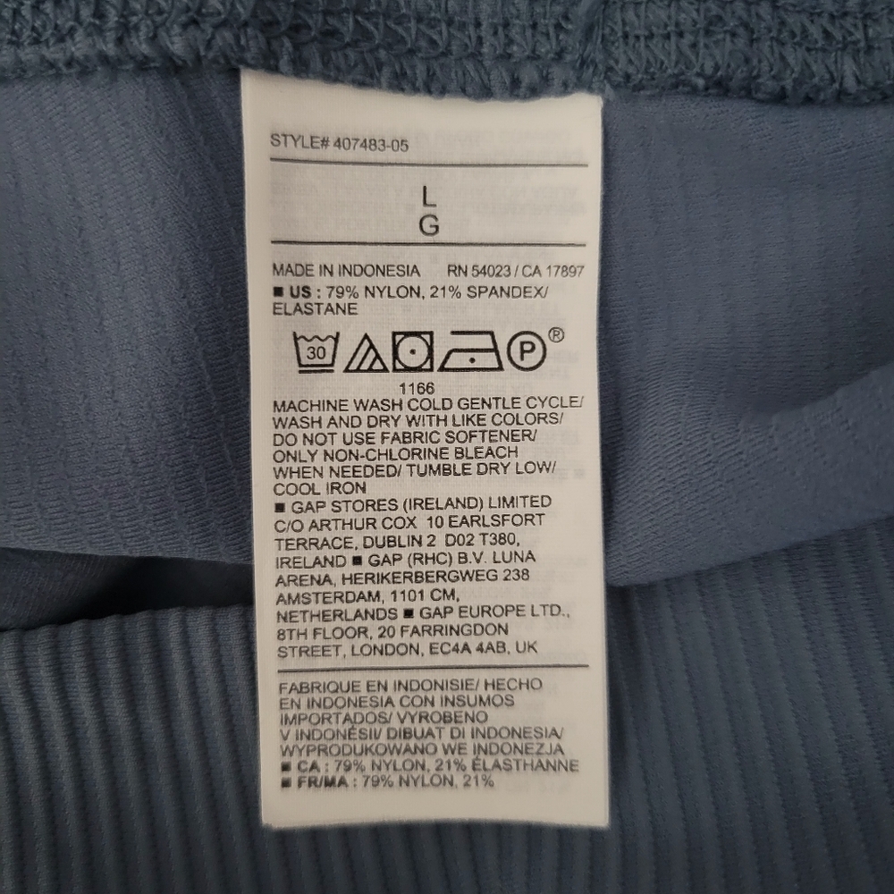 Old Navy PowerSoft Go-Dry Ribbed Flare Leggings Size L - Picture 5 of 5